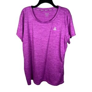 Reebok ActivewearAthleticT Shirt Womens Plus Size XXLHeathered PurpleShortSleeve